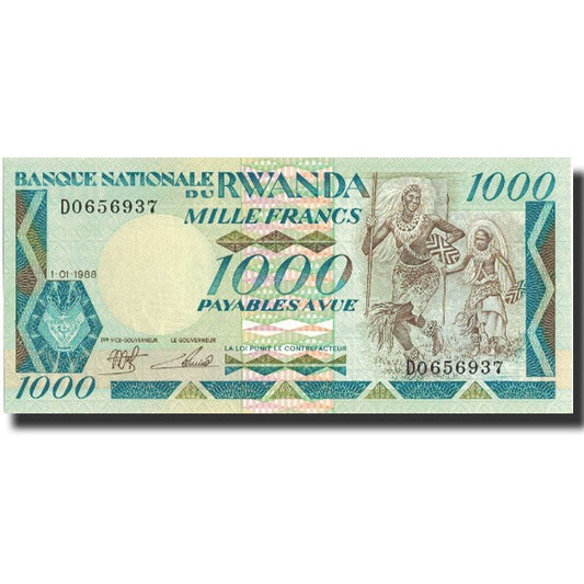 Banknot, 
  
  Rwanda, 
  
  1000 franków