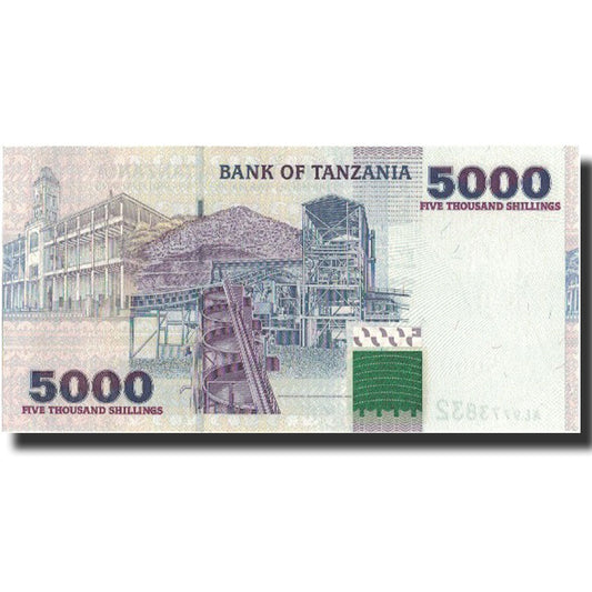 Banknot, 
  
  Tanzania, 
  
  5000 Shilingi