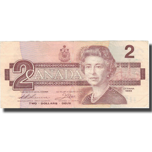 Banknot, 
  
  Kanada, 
  
  2 dolary