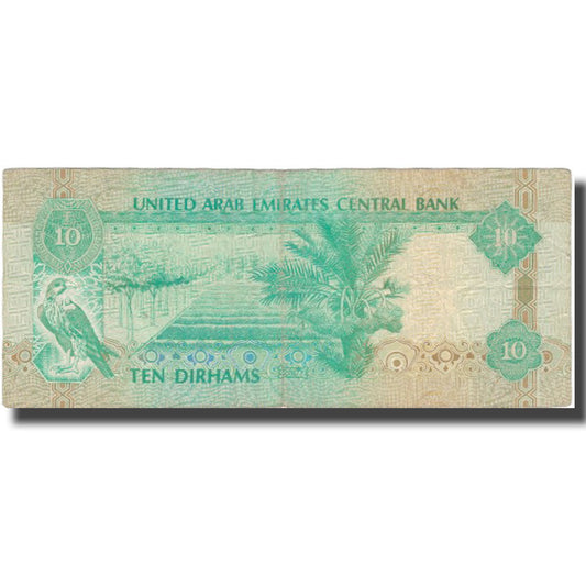 Banknot, 
  
  Emiraty Arabskie, 
  
  10 dirhamów