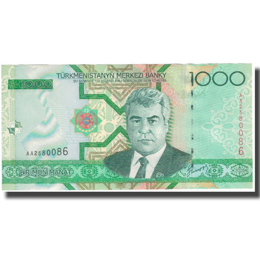 Banknot, 
  
  Turkmenistan, 
  
  1000 Manatów