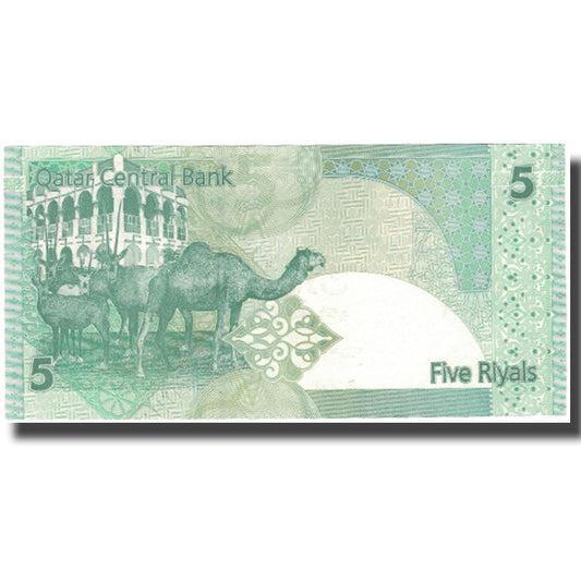 Banknot, 
  
  Katar, 
  
  5 riali