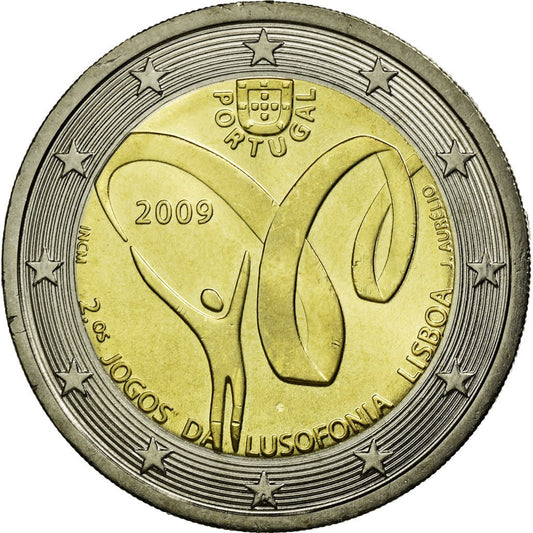 Portugalia, 
  
  2 euro, 
  
  Lusofonia-Spiele