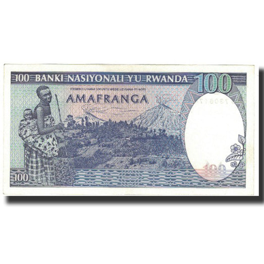 Banknot, 
  
  Rwanda, 
  
  100 franków