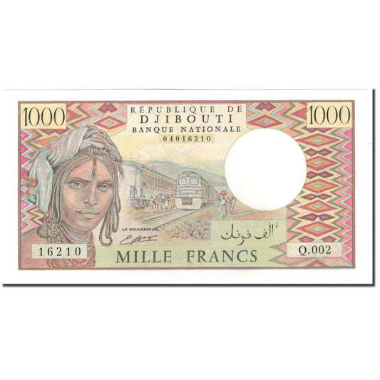 Banknot, 
  
  Dżibuti, 
  
  1000 franków