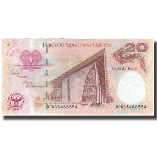 Banknot, 
  
  Papua Nowa Gwinea, 
  
  20 Kina
