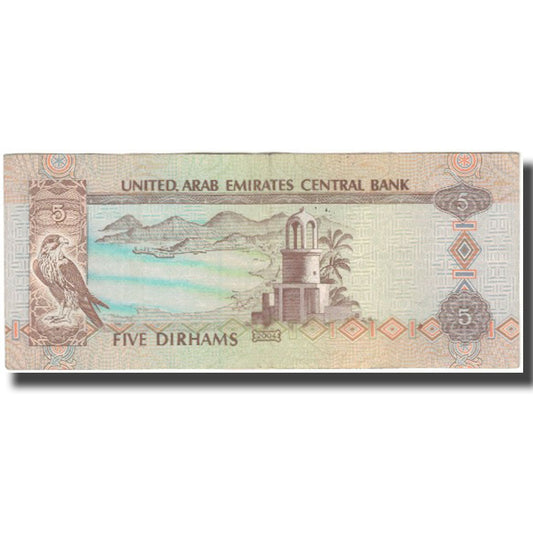 Banknot, 
  
  Emiraty Arabskie, 
  
  5 dirhamów