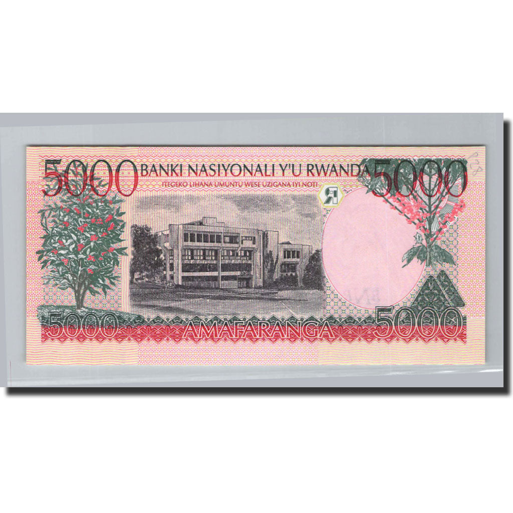 Banknot, 
  
  Rwanda, 
  
  5000 franków