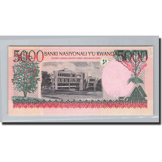 Banknot, 
  
  Rwanda, 
  
  5000 franków