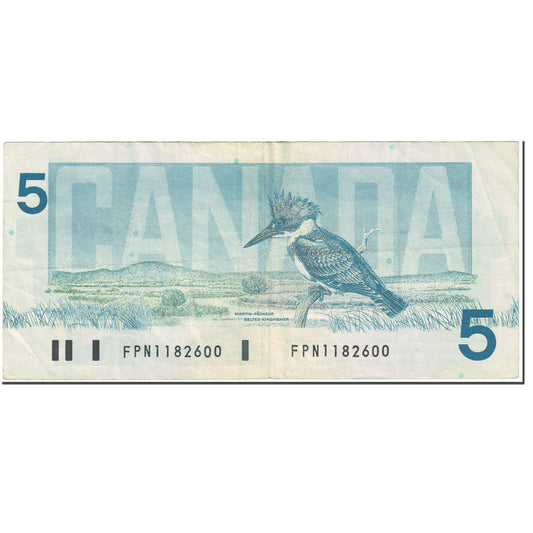Banknot, 
  
  Kanada, 
  
  5 dolarów