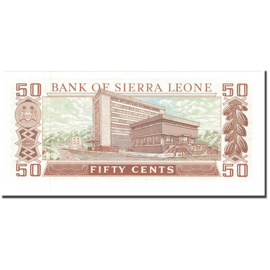 Banknot, 
  
  Sierra Leone, 
  
  50 centów