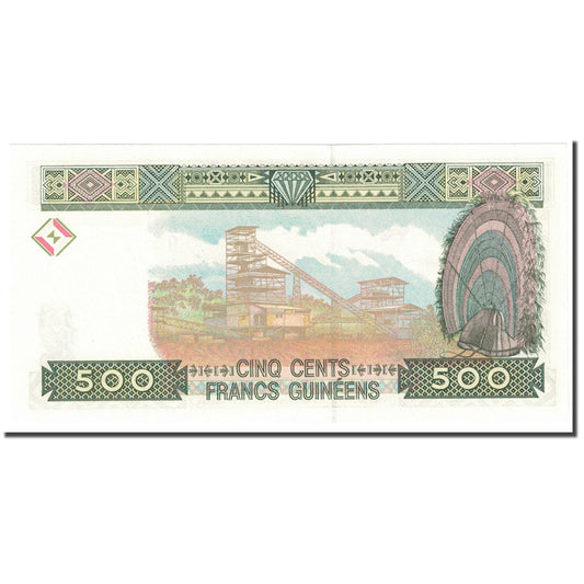 Banknot, 
  
  Gwinea, 
  
  500 franków
