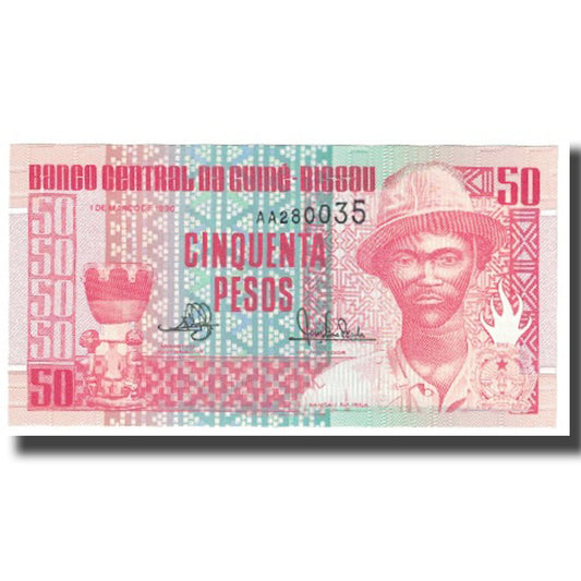 Banknot, 
  
  Gwinea Bissau, 
  
  50 peso
