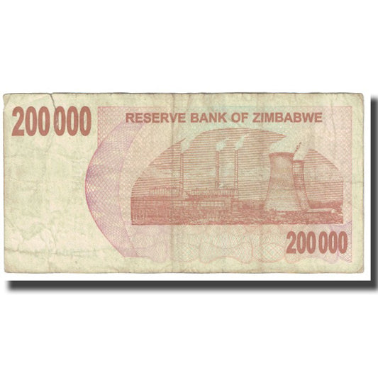 Banknot, 
  
  Zimbabwe, 
  
  200