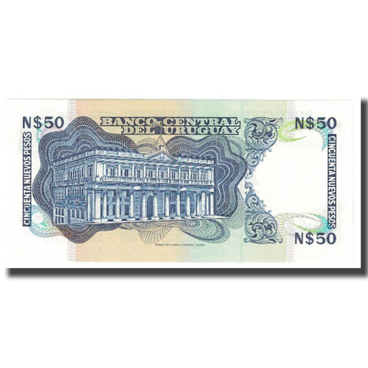 Banknot, 
  
  Urugwaj, 
  
  50 nowych peso