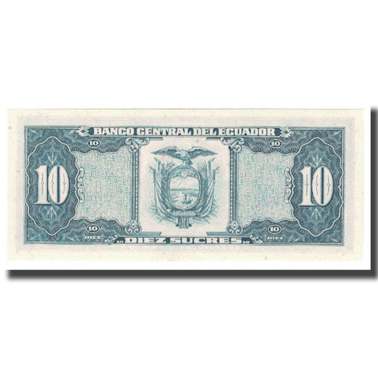 Banknot, 
  
  Ekwador, 
  
  10 Sucre