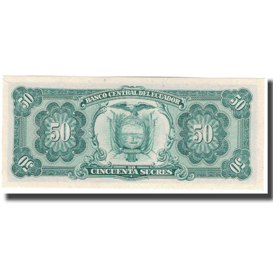 Banknot, 
  
  Ekwador, 
  
  50 Sucre