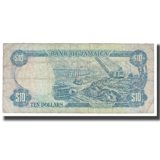 Banknot, 
  
  Jamajka, 
  
  10 dolarów