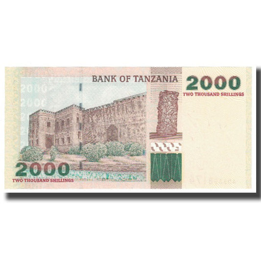 Banknot, 
  
  Tanzania, 
  
  2000 Shilingi