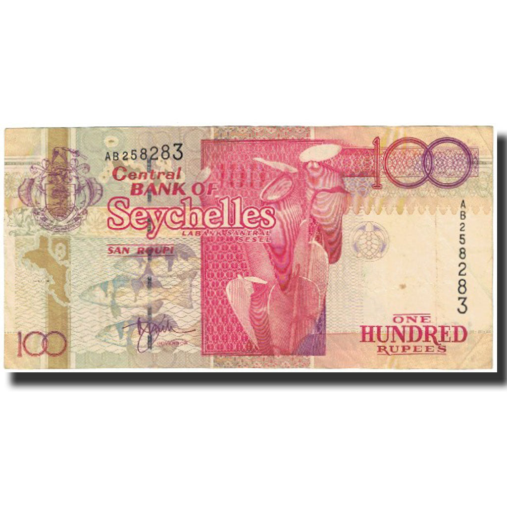 Banknot, 
  
  Seszele, 
  
  100 rupii