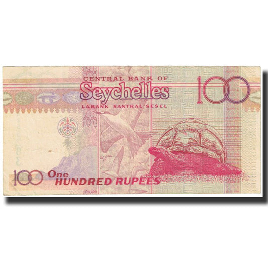 Banknot, 
  
  Seszele, 
  
  100 rupii