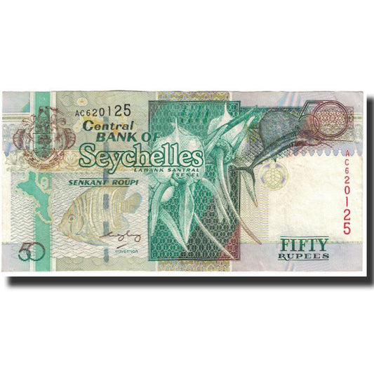 Banknot, 
  
  Seszele, 
  
  50 rupii