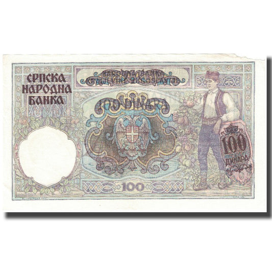 Banknot, 
  
  Serbia, 
  
  100 Dinarów