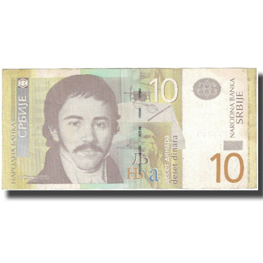 Banknot, 
  
  Serbia, 
  
  10 Dinarów