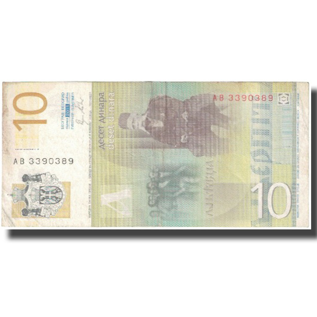 Banknot, 
  
  Serbia, 
  
  10 Dinarów