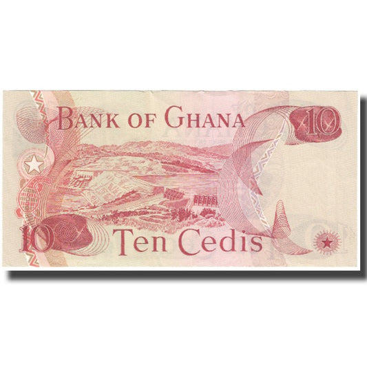Banknot, 
  
  Ghana, 
  
  10 Cedisów