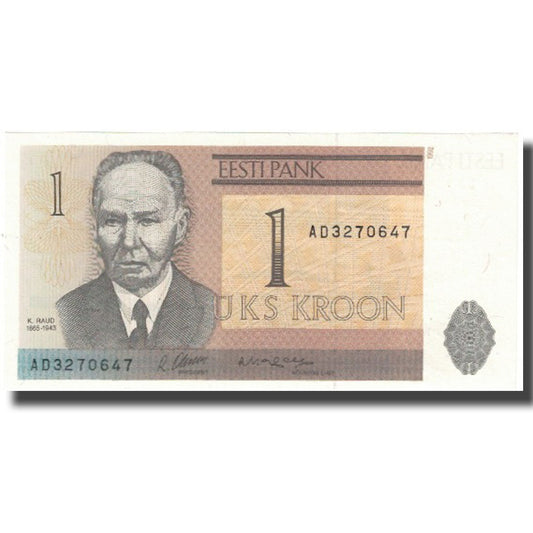 Banknot, 
  
  Estonia, 
  
  1 Korona
