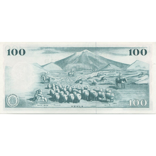 Banknot, 
  
  Islandia, 
  
  100 koron