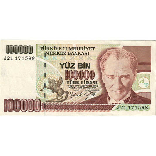 Banknot, 
  
  Indyk, 
  
  100