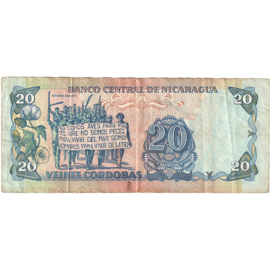 Nikaragua, 
  
  20 Kordoba, 
  
  1985