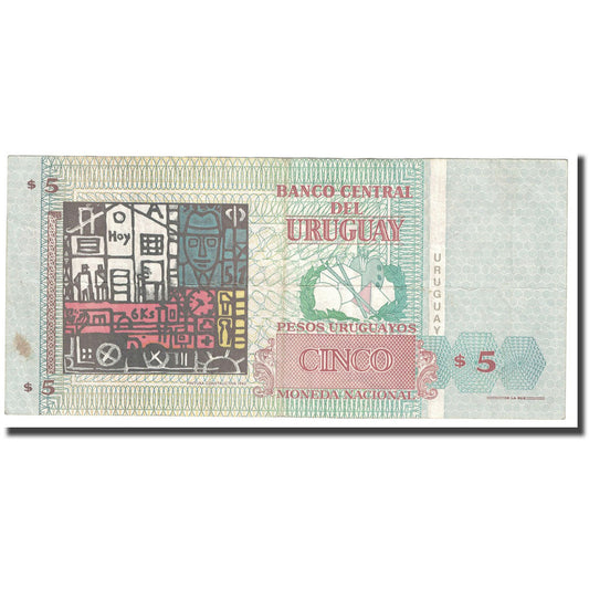 Banknot, 
  
  Urugwaj, 
  
  5 peso Urugwaj