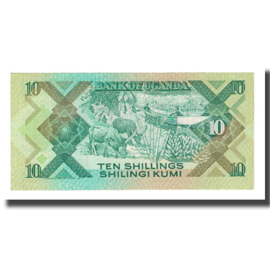 Banknot, 
  
  Uganda, 
  
  10 szylingów
