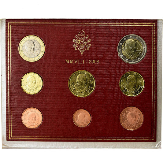 Watykan, 
  
  1 cent za 2 euro, 
  
  2008