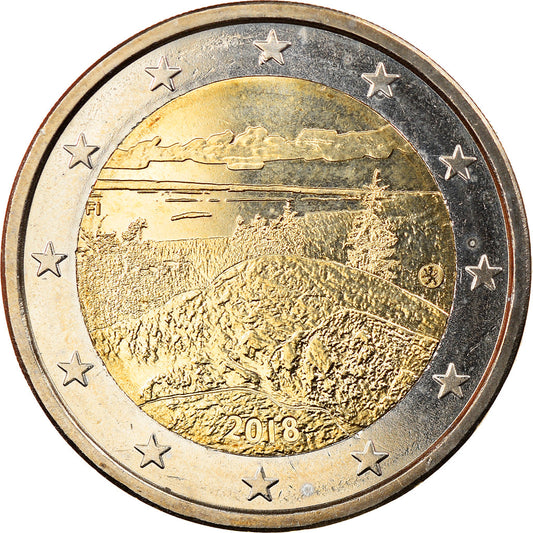 Finlandia, 
  
  2 euro, 
  
  Landschafts-Koli