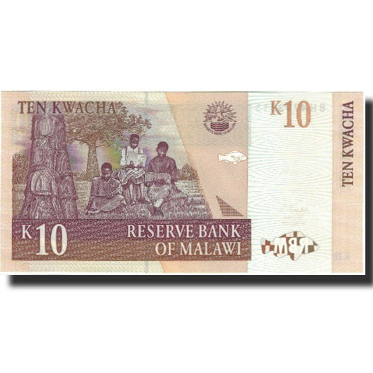 Banknot, 
  
  Malawi, 
  
  10 Kwacha