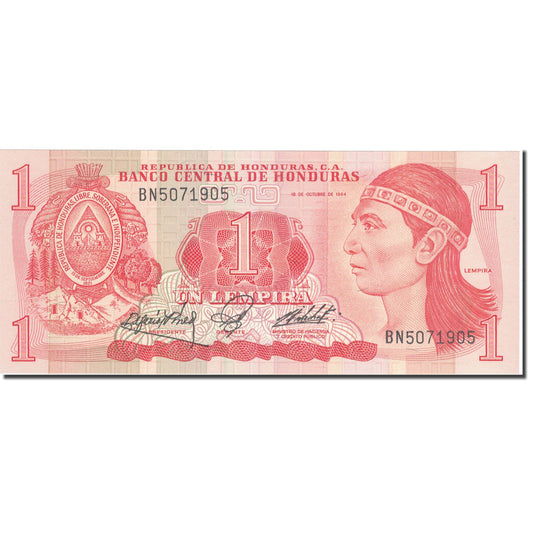 Banknot, 
  
  Honduras, 
  
  1 Lempira