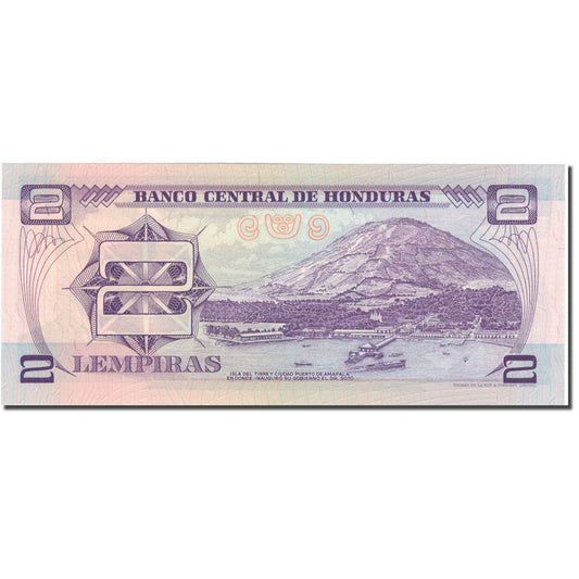 Banknot, 
  
  Honduras, 
  
  2 Lempiry