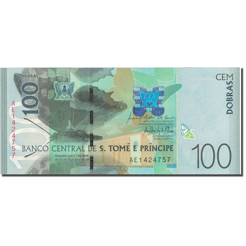 Banknot, 
  
  Święty Tomaszu i Książę, 
  
  100 Dobra