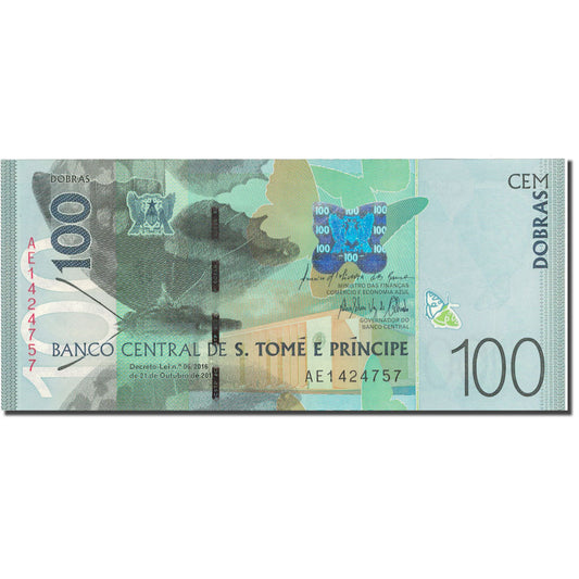 Banknot, 
  
  Święty Tomaszu i Książę, 
  
  100 Dobra