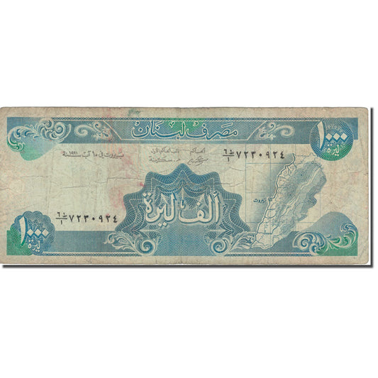 Banknot, 
  
  Liban, 
  
  1000 liwrów