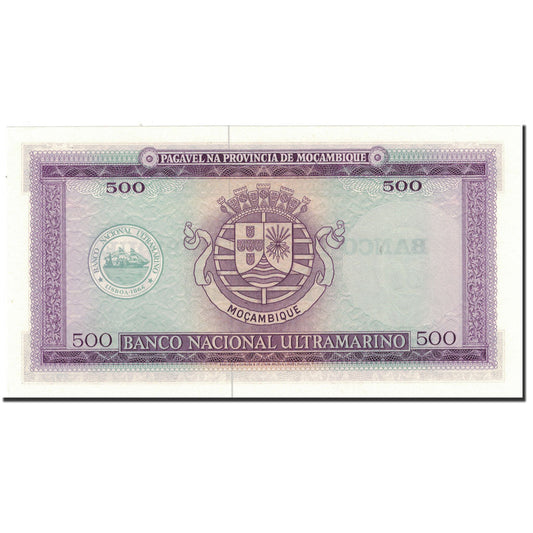 Banknot, 
  
  Mozambik, 
  
  500 escudo
