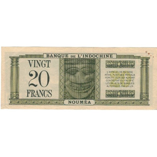 Banknot, 
  
  Nowa Kaledonia, 
  
  20 franków