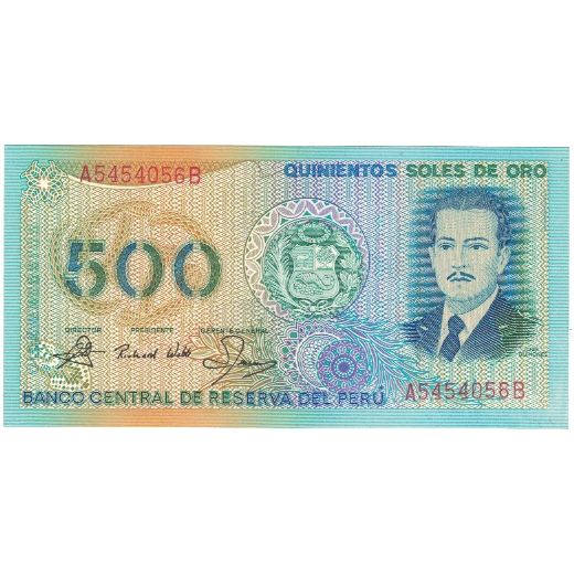 Banknot, 
  
  Peru, 
  
  500 podeszew De Oro