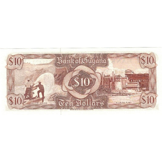 Banknot, 
  
  Gujana, 
  
  10 dolarów