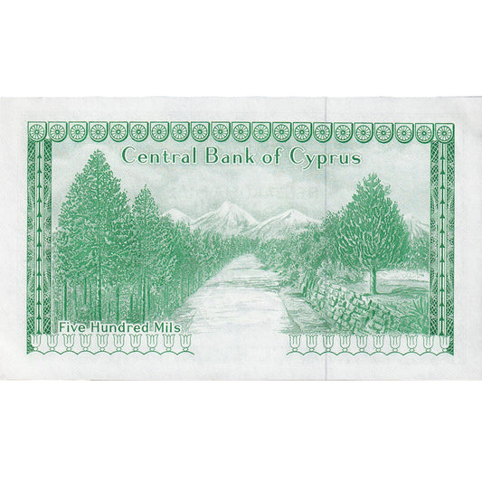 Banknot, 
  
  Cypr, 
  
  500 milionów