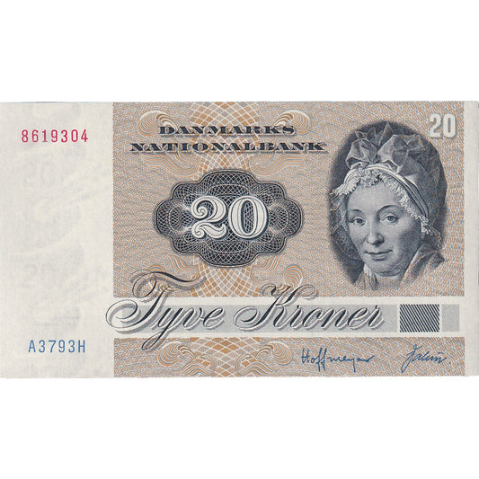 Banknot, 
  
  Dania, 
  
  20 koron